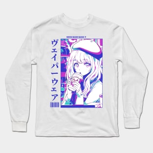 Aesthetic Vaporwave Anime Manga Girl Japanese Streetwear Long Sleeve T-Shirt